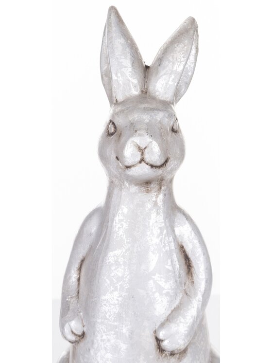 MIAhome MIAhome Figurka ceramiczna królika Srebrny