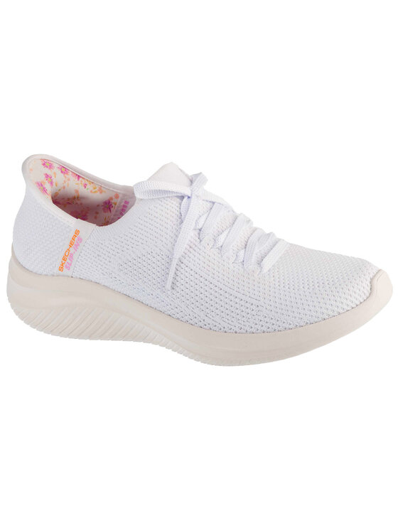 Sneakersy, rozmiar 41, Białe, Skechers Slip-Ins: Ultra Flex 3.0 - Morning Blosso