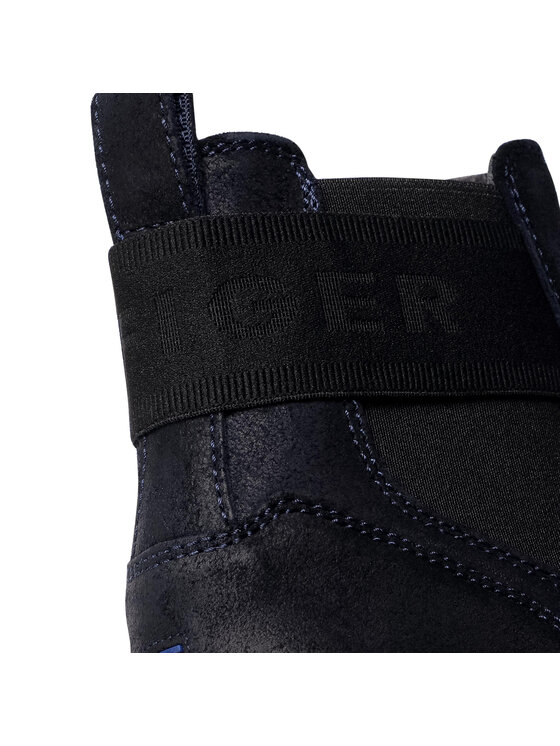 Tommy Hilfiger Tommy Hilfiger Gležnjarji Chelsea Elastic Hilfiger Suede Chelsea FM0FM03106 Mornarsko modra