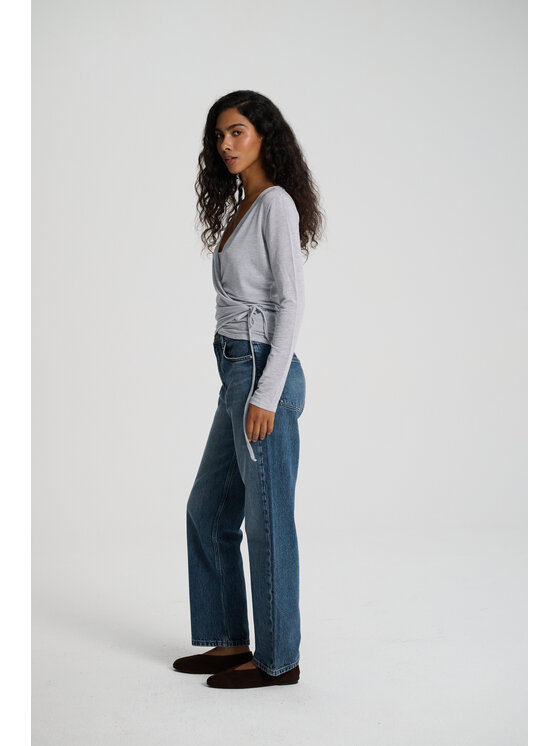 Le Songe Le Songe Bluzka ERIN Szary Basic Fit