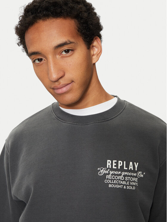 REPLAY REPLAY Суитшърт M6967 .000.22890G Сив Regular Fit