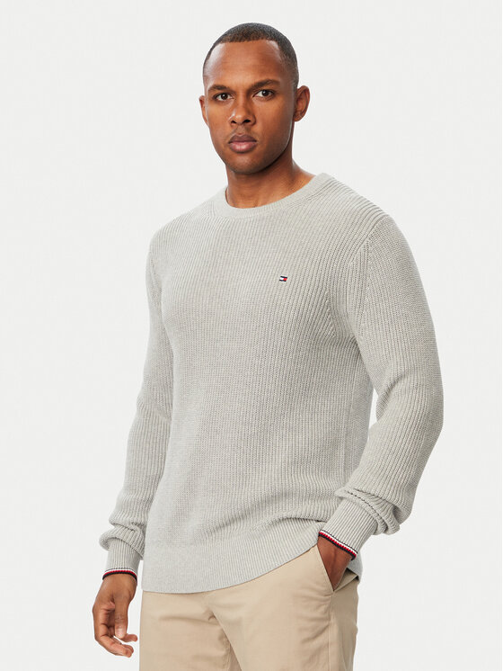 Tommy Hilfiger Tommy Hilfiger Пуловер MW0MW41516 Светлосив Regular Fit