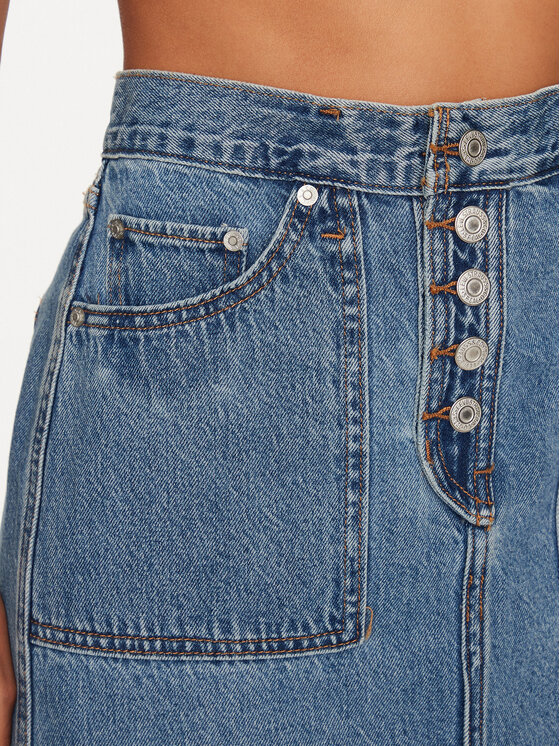 Levi's® Levi's® Jeansrock Reversible Slit A6082-0000 Blau Relaxed Fit