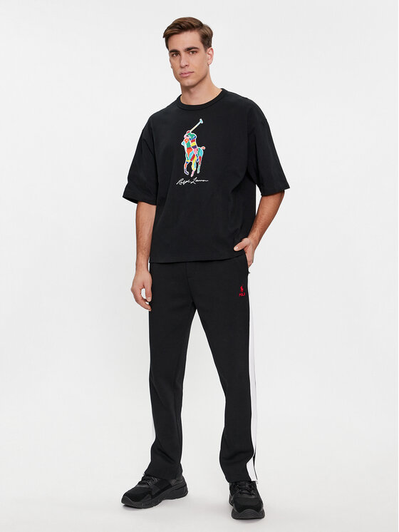 Polo Ralph Lauren Polo Ralph Lauren T-Shirt 710926611002 Μαύρο Relaxed Fit