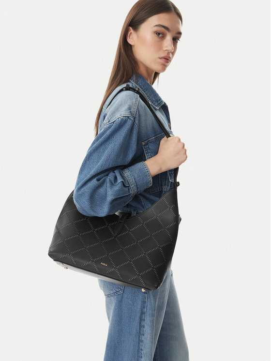 Furla Kabelka Goccia M WB01499 BX3947 KH O6000 Čierna