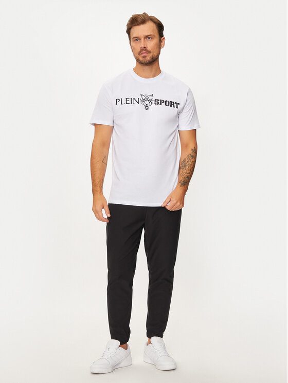 Plein Sport Plein Sport T-krekls AADC MTK7197 SJY001N Balts Regular Fit