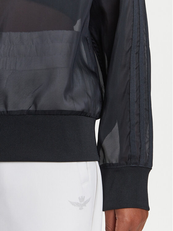adidas adidas Džemperis adicolor Sheer JN6130 Juoda Loose Fit