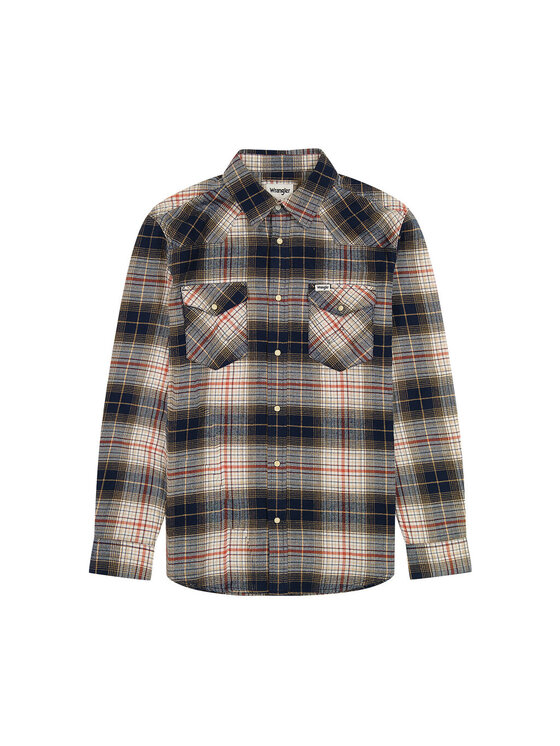 Wrangler Wrangler Koszula WESTERN SHIRT 112357248 Granatowy Regular Fit