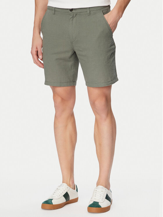 Jack & Jones Pantalon scurți din material Stace Summer 12248627 Kaki Regular Fit