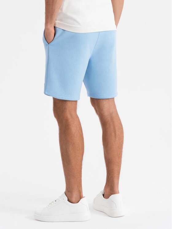 Ombre Ombre Szorty materiałowe OU-SRBC-0101 Niebieski Loose Fit