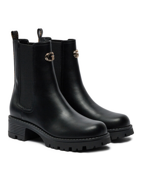 Guess Guess Členková obuv Rinna FLTRNN FAL10 Čierna