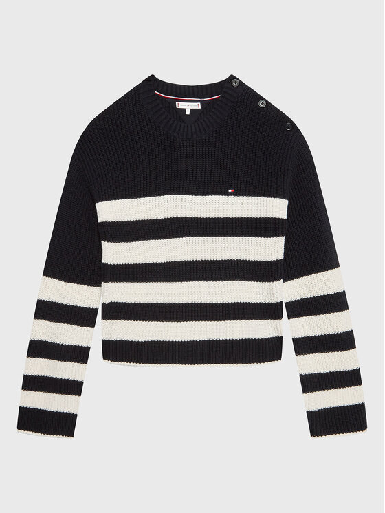 Tommy Hilfiger Tommy Hilfiger Džemper Nautical KG0KG07078 D Tamnoplava Regular Fit