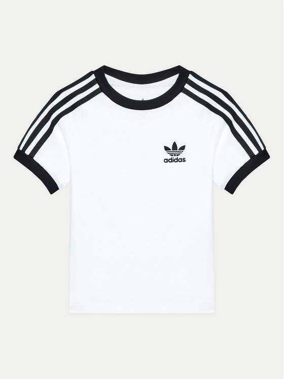 adidas adidas Футболка adicolor Trefoil JE0517 Білий Regular Fit
