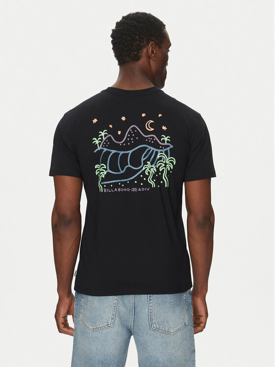 Billabong Billabong T-shirt EBYZT00296cz Crna Regular Fit