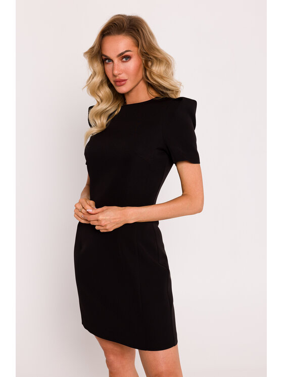 Made of Emotion Made of Emotion Večerné šaty M777 Čierna Generous Fit