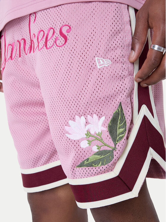 New Era New Era Pantaloncini sportivi New York Yankees MLB Floral 60596339 Rosa Regular Fit