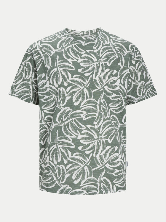 Jack & Jones Jack & Jones T-Shirt Lafayette 12250434 Zielony Relaxed Fit