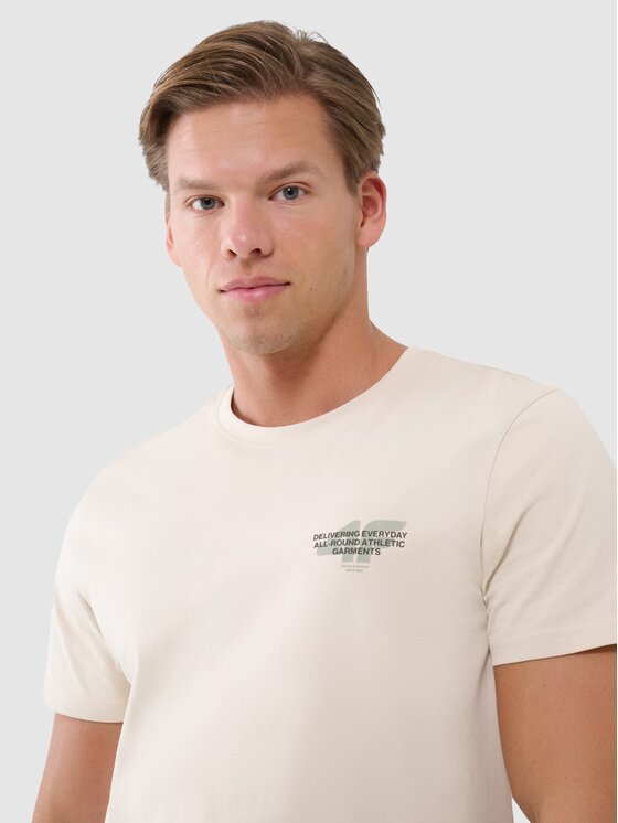 4F 4F T-shirt 4FWSS25TTSHM1974-12S Bianco Regular Fit