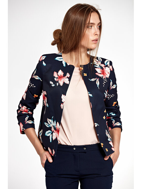 NIFE NIFE Marynarka Z57 Granatowy Blazer Fit