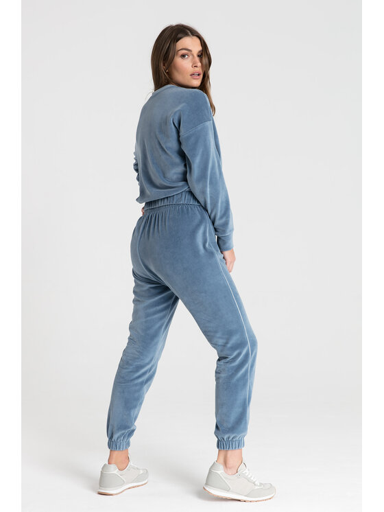 LaLupa LaLupa Bluza LA084 Niebieski Comfortable Fit