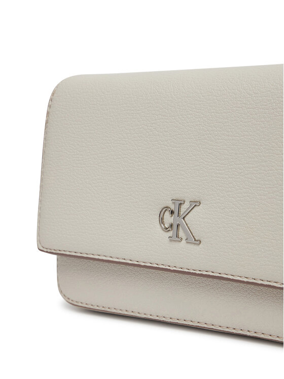 Calvin Klein Jeans Calvin Klein Jeans Дамска чанта Minimal Monogram Ew Flap Ph/Cb19 LV04K1027G Бежов