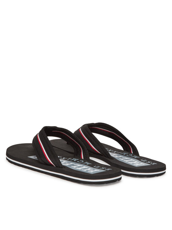 Tommy Hilfiger Tommy Hilfiger Japanke Corporate Hilfiger Beach FM0FM05436 Crna