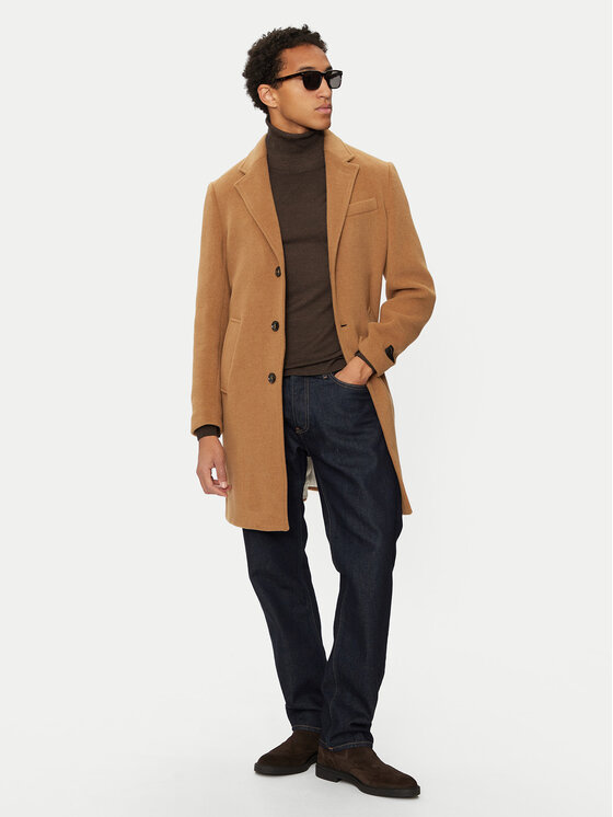 Liu Jo Liu Jo Volneni plašč QXX009 T2583 Rjava Regular Fit