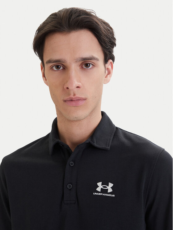 Under Armour Under Armour Тениска с яка и копчета UA Icon 1386608 Черен Loose Fit