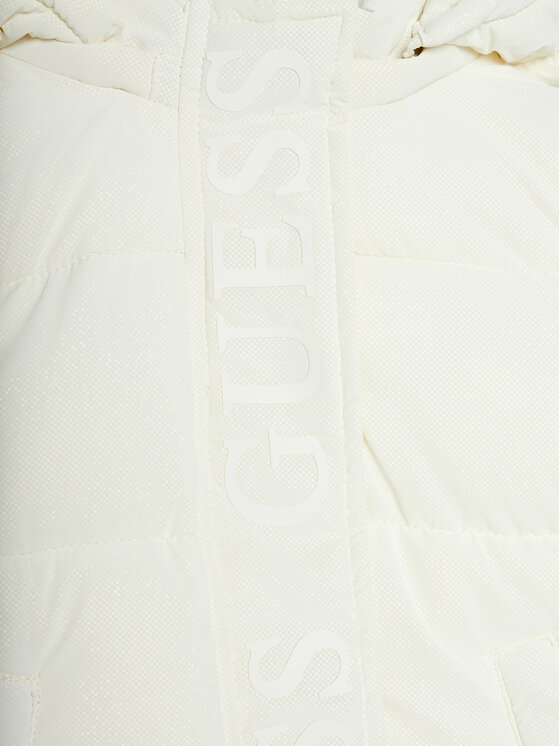 Guess Guess Pūkinė striukė K4BL01 WGIW0 Écru Regular Fit