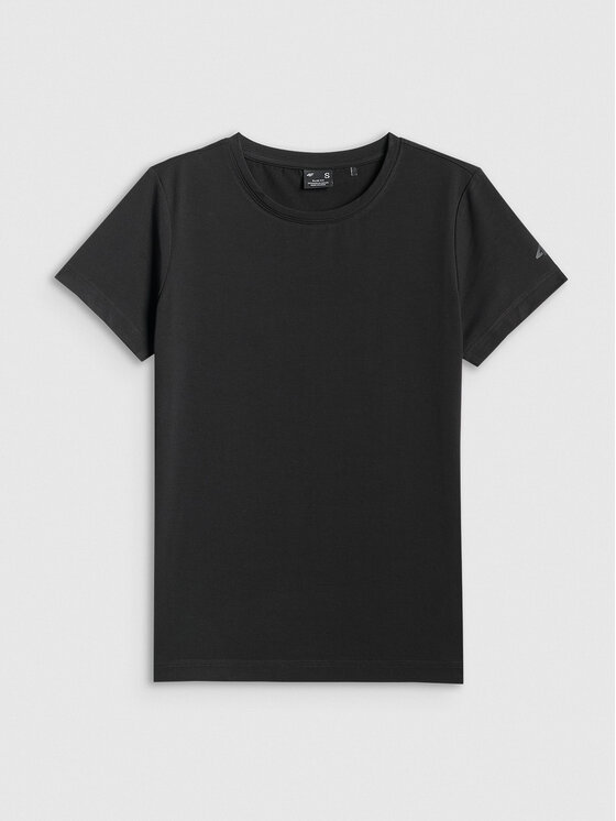 4F 4F T-Shirt ESSENTIAL 4 Czarny Slim Fit