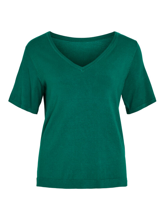 Vila Vila Sweter Wennie 14100578 Zielony Regular Fit