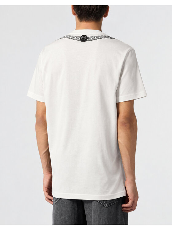 PHILIPP PLEIN PHILIPP PLEIN T-Shirt 31293 Biały Regular Fit