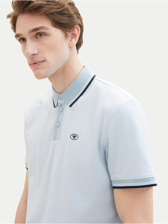 Tom Tailor Tom Tailor Polo 1040822 Błękitny Regular Fit