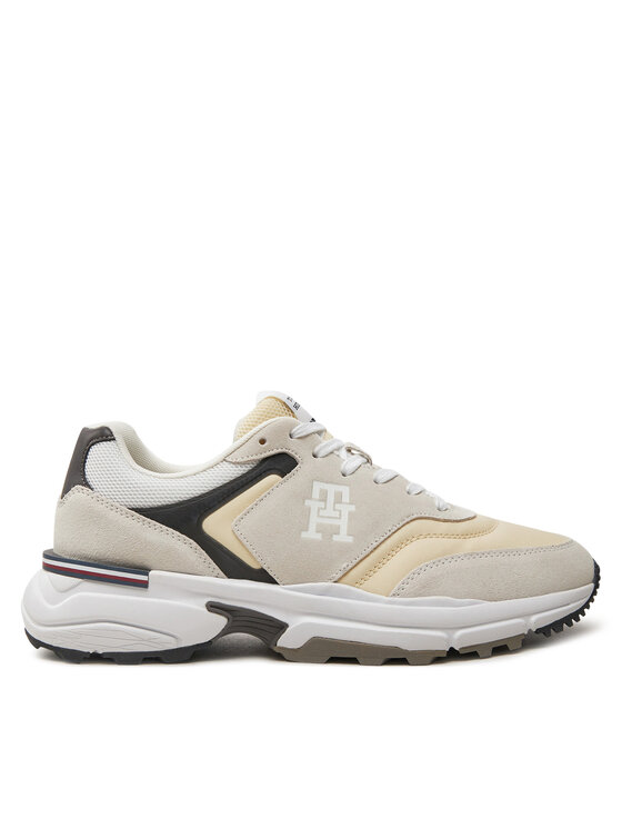 Tommy Hilfiger Snīkeri M Runner X Ventile Mix FM0FM05062 Écru