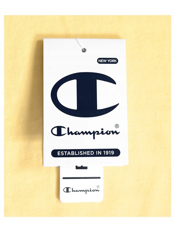 Champion Champion T-Shirt 114911 Żółty Comfortable Fit