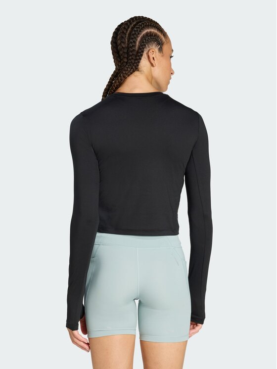 adidas adidas Тениска от техническо трико Adi365 Running Essentials KE8416 Черен Slim Fit