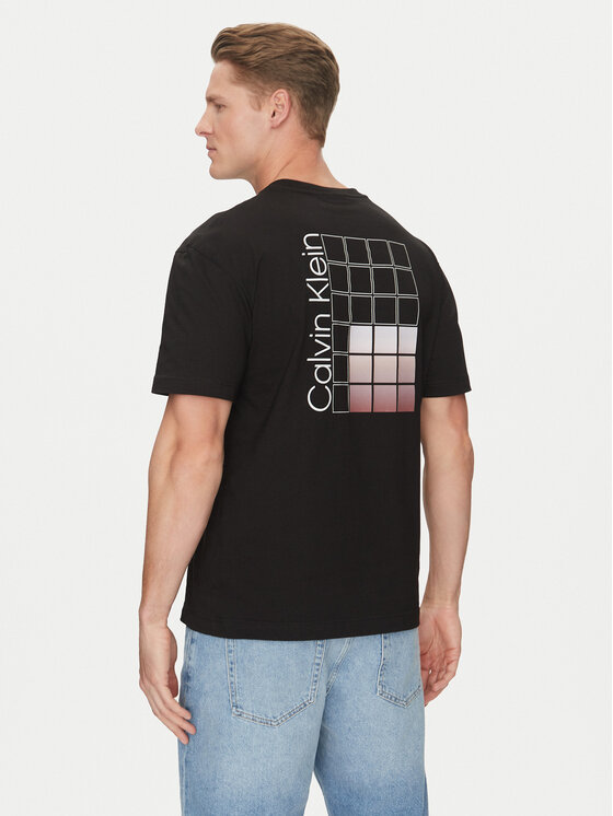 Calvin Klein Calvin Klein T-shirt Ombre Bonded K10K114164 Crna Regular Fit
