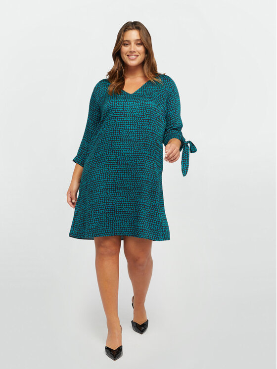 Fiorella Rubino Fiorella Rubino Vestito da giorno 7554T201600N0S9 Verde Regular Fit