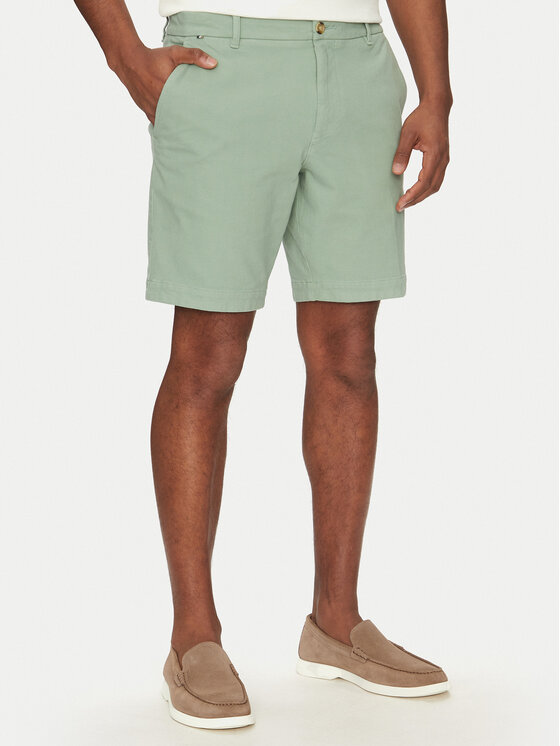 BOSS BOSS Pantalon scurți din material H-Slice 50543951 Verde Slim Fit