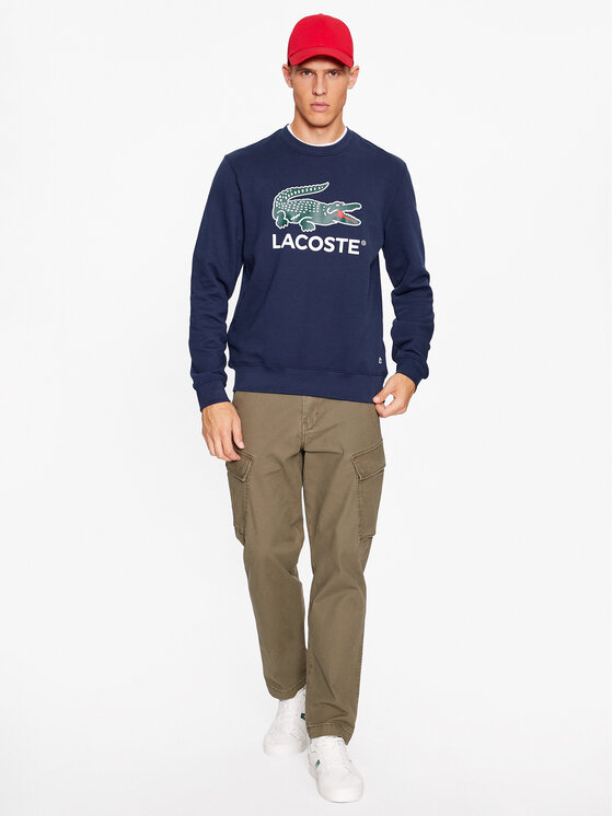 Lacoste Lacoste Pulóver SH1281 Sötétkék Regular Fit
