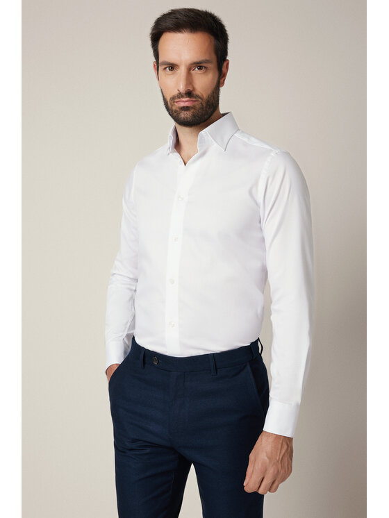 Lancerto Lancerto Koszula Nicoletta KO073225000006 Biały Slim Fit