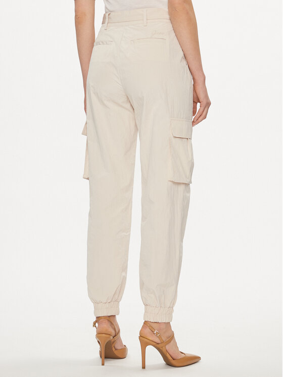 Guess Guess Pantaloni cargo W4RB18 WFVV0 Beige Cargo Fit