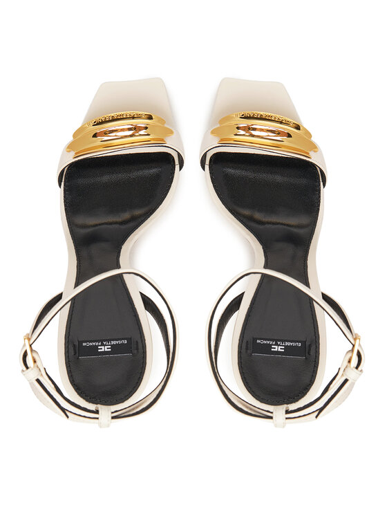 Elisabetta Franchi Elisabetta Franchi Sandalen SA45L52E2 Écru