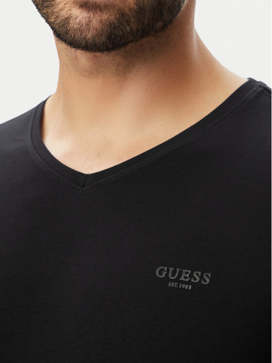 Guess Guess Majica M6YI32 K3735 Črna Extra Slim Fit