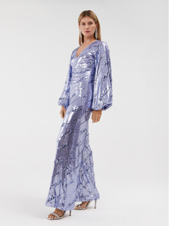 ROTATE ROTATE Kezeslábas Sequins Jumpsuit 1114532846 Lila Regular Fit