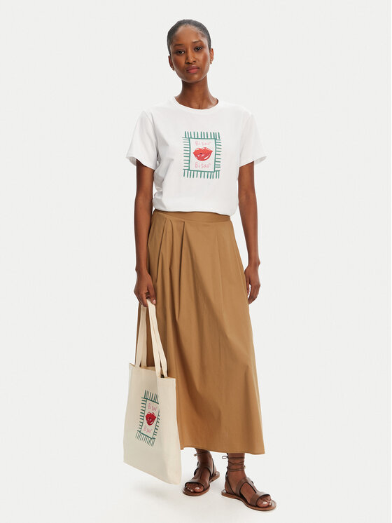 Marella Marella T-shirt Cappero 2515971052 Bianco Regular Fit