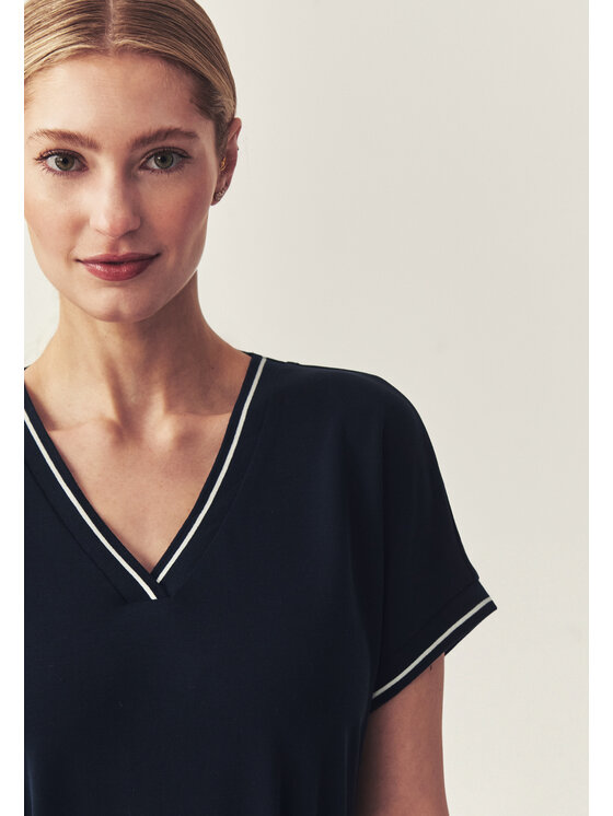 TATUUM TATUUM Úpletové šaty TORINI Tmavomodrá Classic Fit