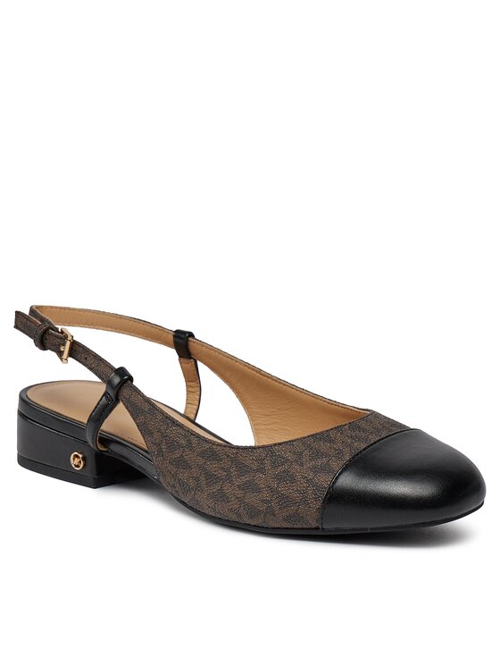 MICHAEL Michael Kors MICHAEL Michael Kors Sandály Perla Flex Sling Flat 40R4PLFP1B Hnědá