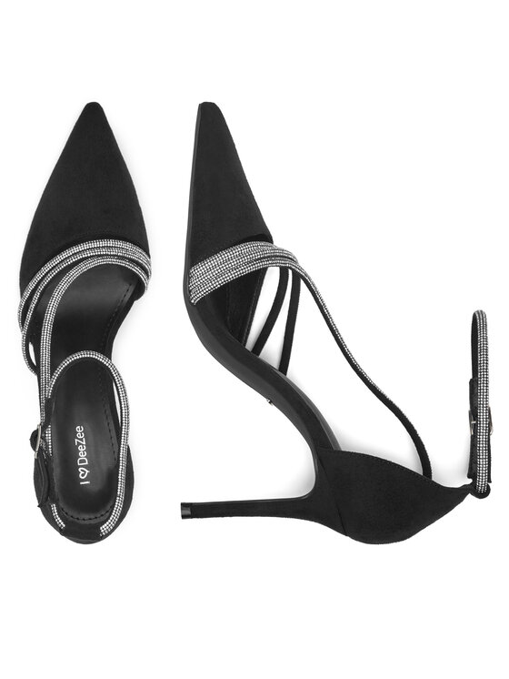 DeeZee DeeZee Pantofi cu toc subțire AJ-1932 Negru