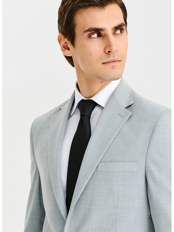 Pako Lorente Pako Lorente Marynarka P25SF-3G-032 Szary Super Slim Fit